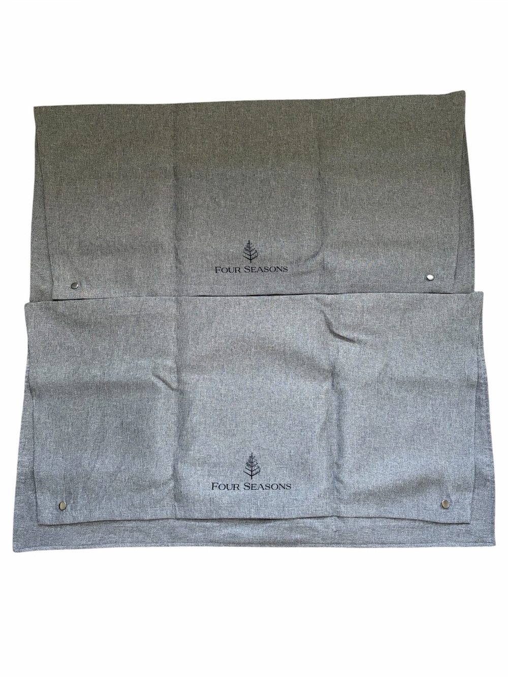 Four Seasons Pillow Storage Bag Empty DIY Gray Luxury King Size Lot of 2